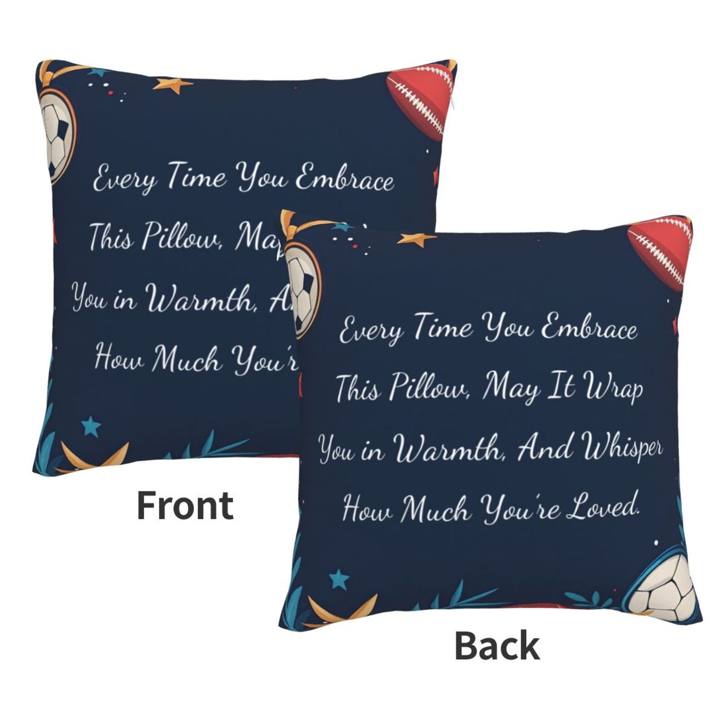 Valentines Day Gifts Throw Pillow Cover 18x18 inch Set of 1 Inspirational Velvet Decorative Cushion Cover
