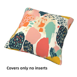 Floral throw pillow covers 18x18 Set of 4 for sofa couch and living room decor