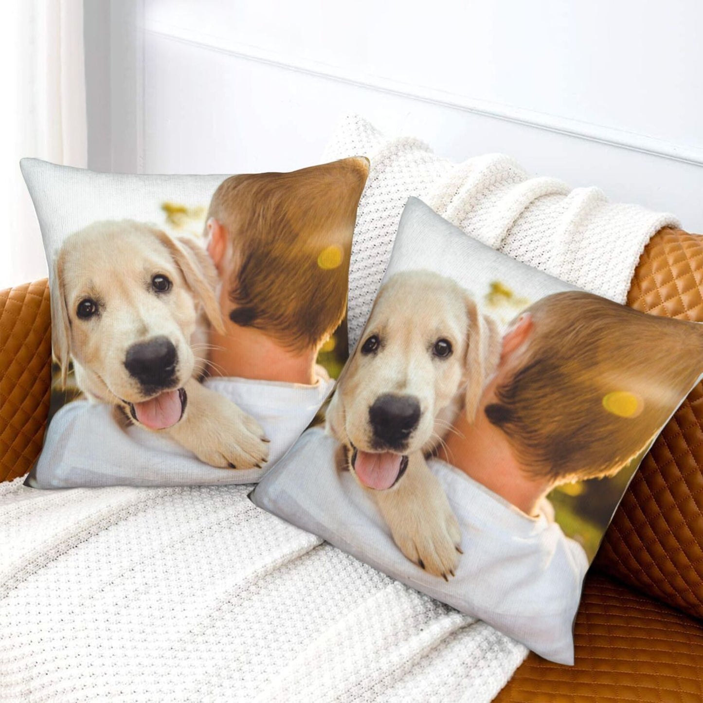 Personalized Pillow Cover Custom Gift Pillow Case Picture Photos Customized Velvet Decorative Cushion Cover