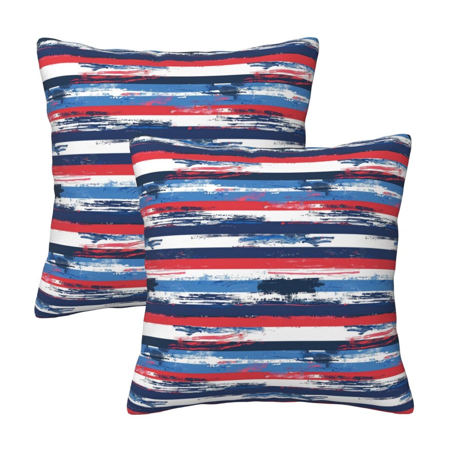 Independence Day Throw Pillow Covers 18x18 inch Set of 2 4th of July Velvet Decorative Cushion Covers
