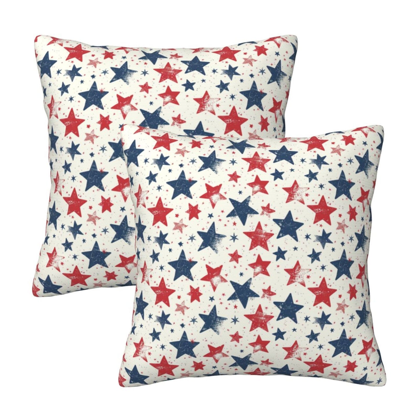 Independence Day Throw Pillow Covers 18x18 inch Set of 2 4th of July Velvet Decorative Cushion Covers