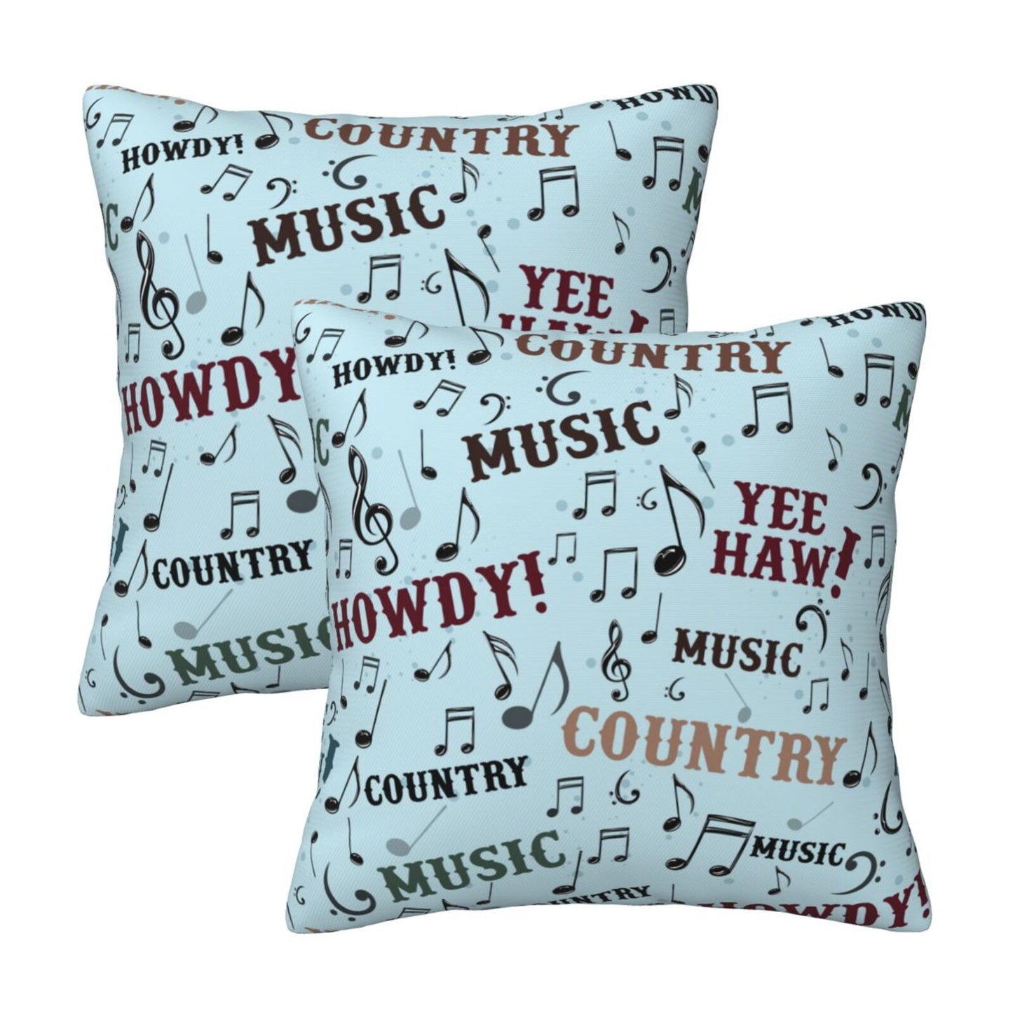 Western Cowgirl And Highland Cows Throw Pillow Covers 18x18 inch Set of 2 Rustic Country Velvet Decorative Cushion Covers
