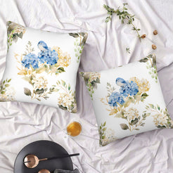 Floral throw pillow covers 18x18 Set of 2 for sofa couch and living room decor