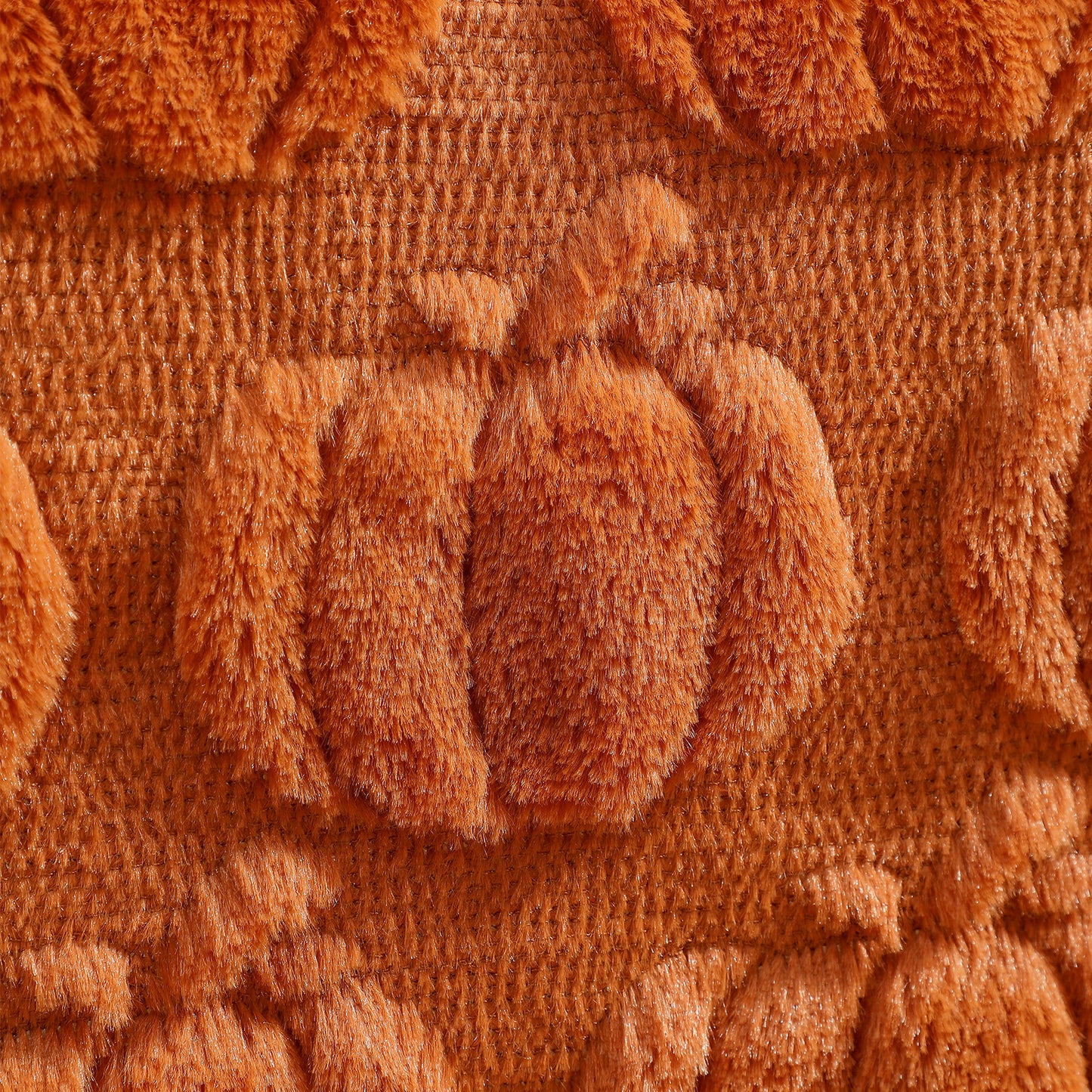 Pumpkin Autumn Table Runner Faux Fur Thanksgiving Kitchen Decoration for Party Dining Table Dresser