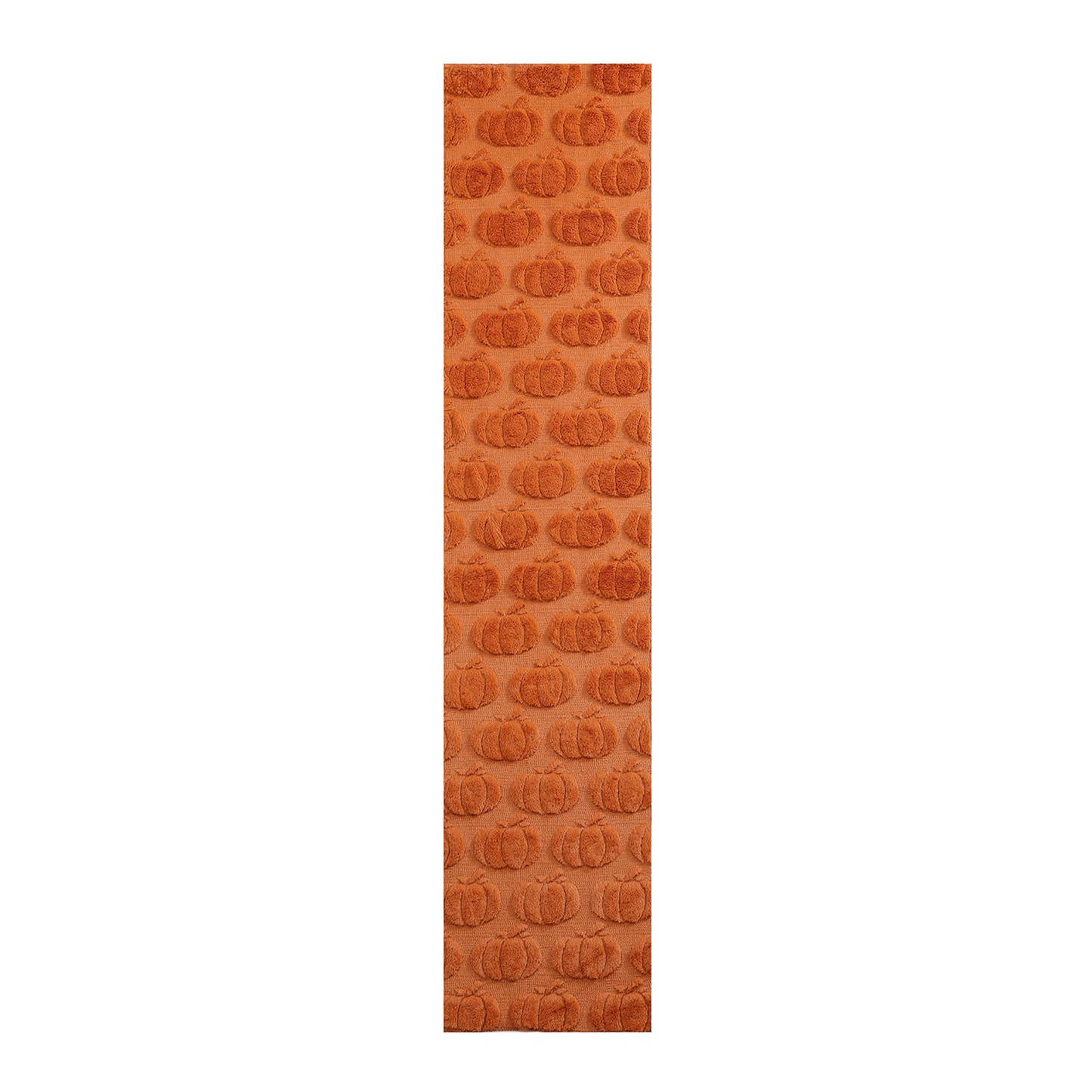 Pumpkin Autumn Table Runner Faux Fur Thanksgiving Kitchen Decoration for Party Dining Table Dresser