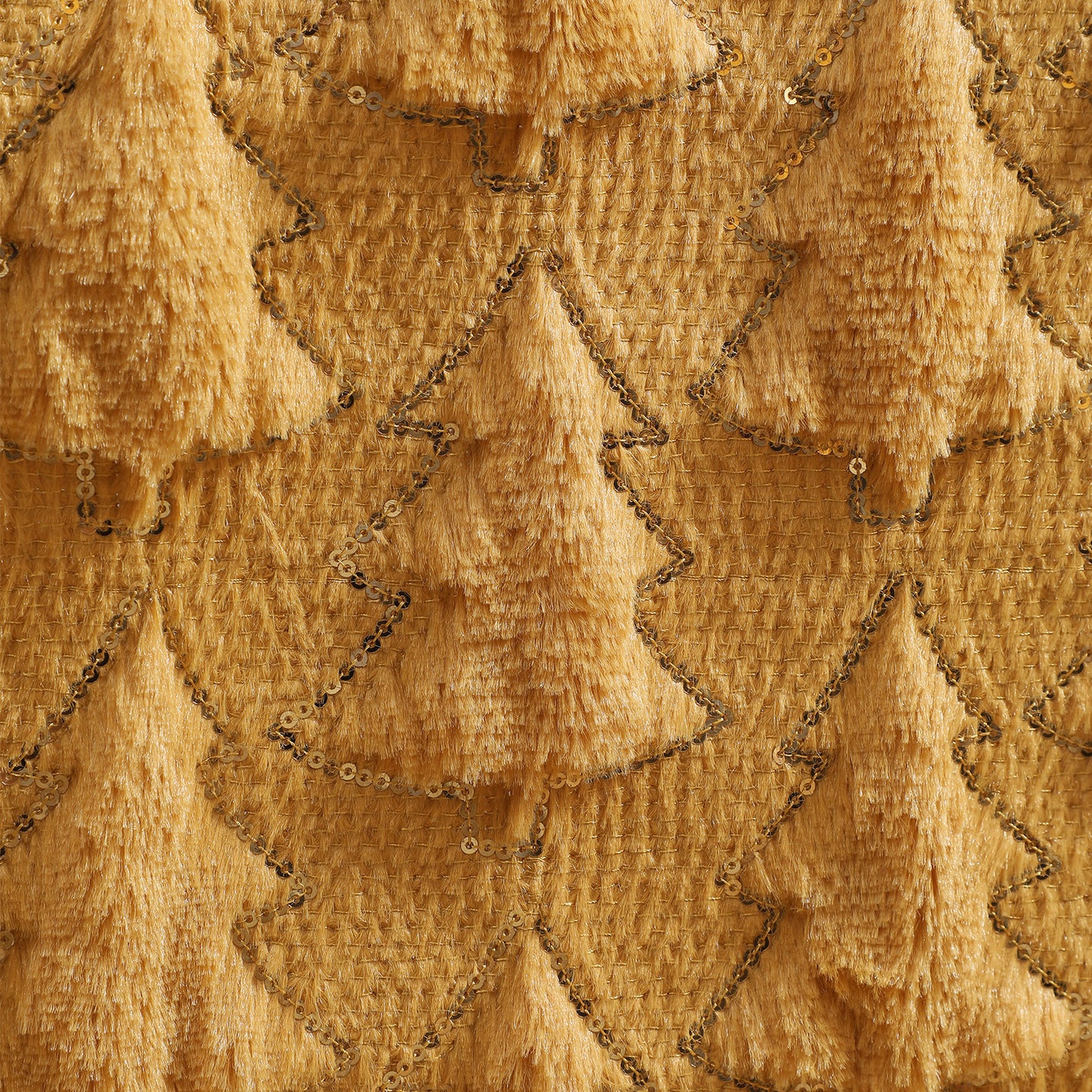 Christmas Tree Table Runner Winter Holiday Fur Decor for Kitchen Party Wedding Dining Table