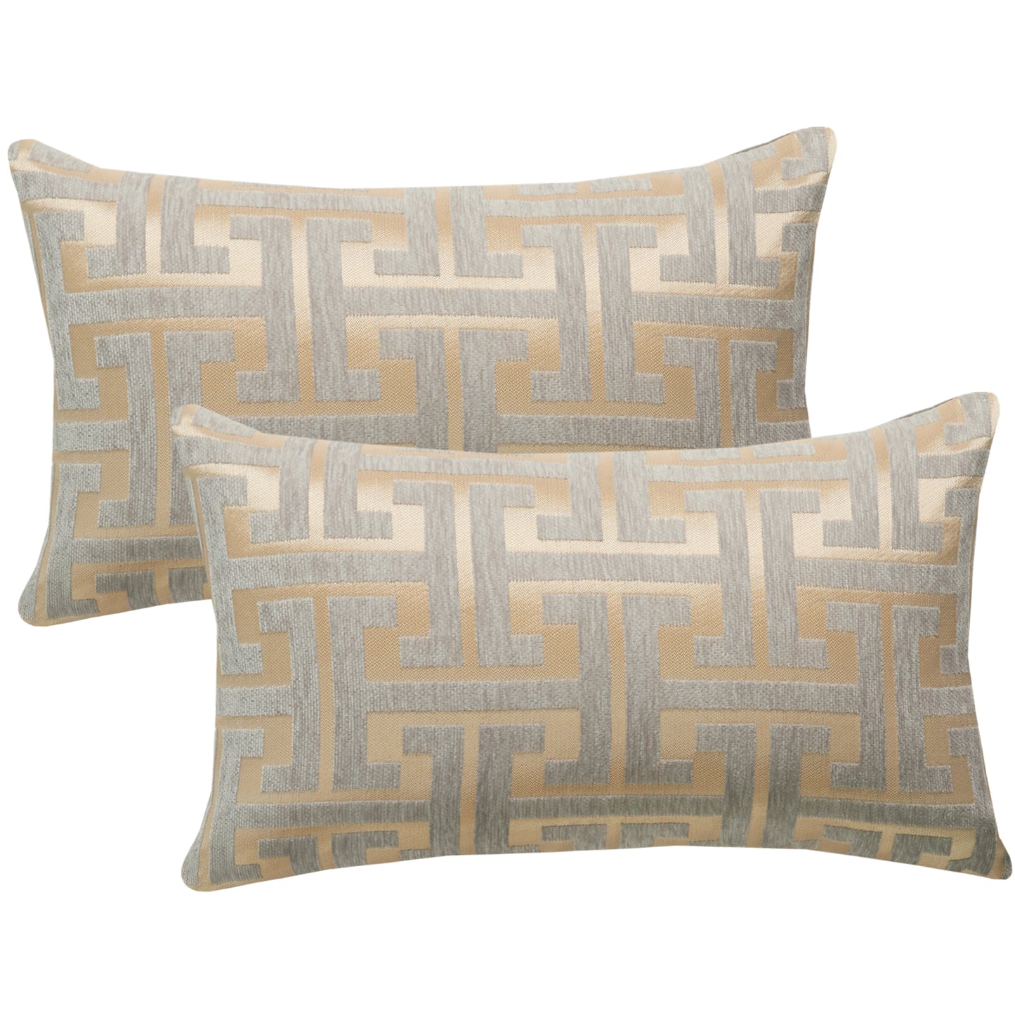 CJCGXGY,HOSTECCO Chenille Jacquard Pillow Covers Geometric Striped Pillow Case for Couch Bed