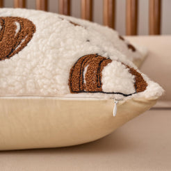 Textured Heart Pillow Covers - Ivory with Multiple Pumpkins