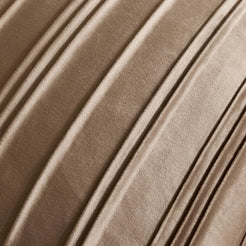 Pinch-Pleat Velvet Pillow Covers - Taupe