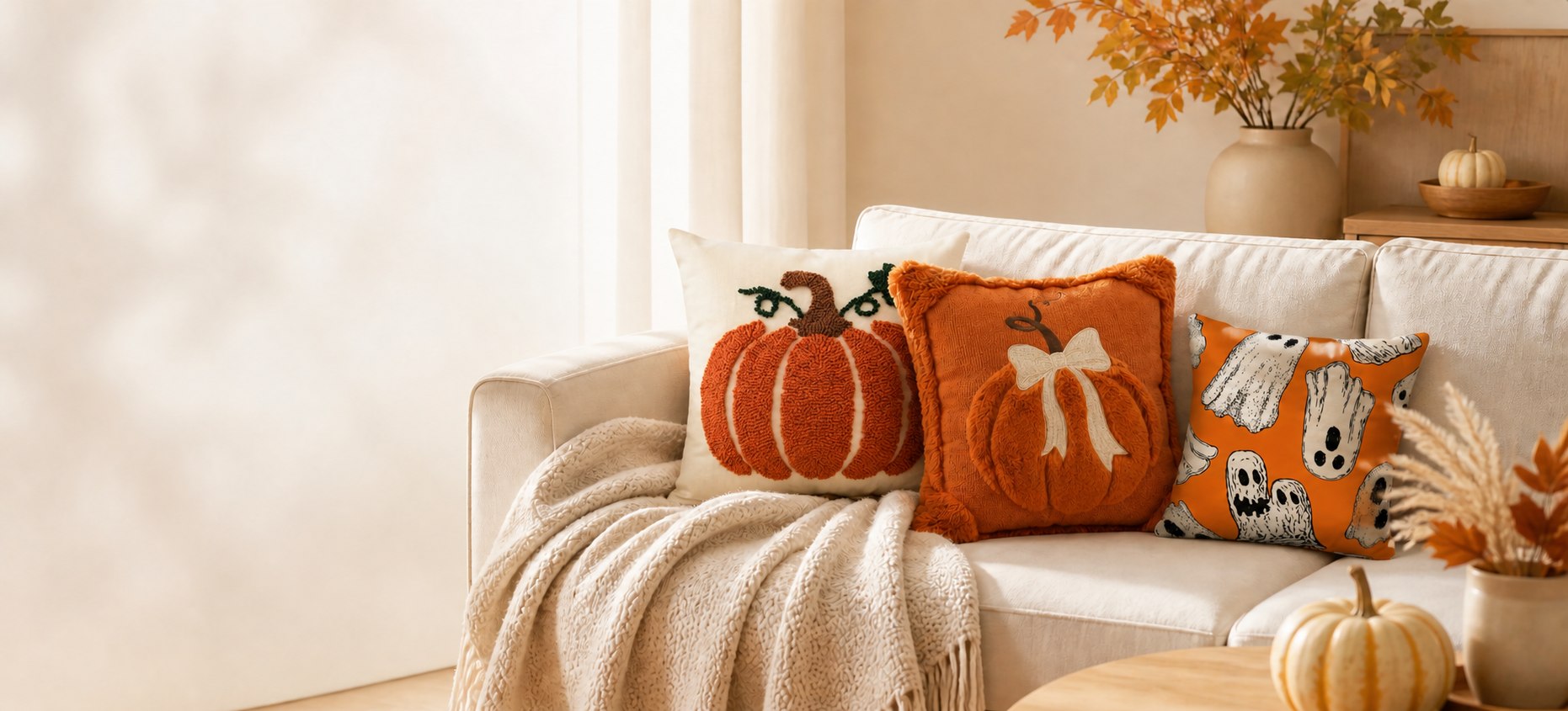 Fall & Halloween Pillow Covers