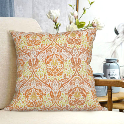 HOSTECCO William Morris Throw Pillow Covers 18x18 Inch Floral Pillow Cases for Sofa Couch Office