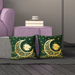Christmas throw pillow covers 18x18 Set of 2 for sofa couch and living room decor