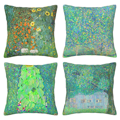 DKLPP-S2, HOSTECCO Gustav Klimt Painting Pillow Covers 18x18 inches