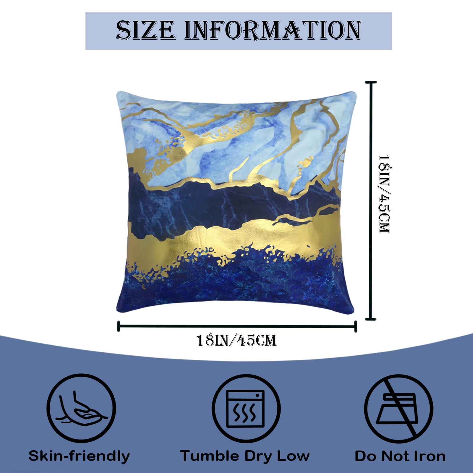 Blue and gold outlet throw pillows