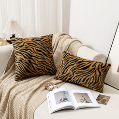 Velvet throw pillow covers 18x18 Set of 2 for sofa couch and living room decor