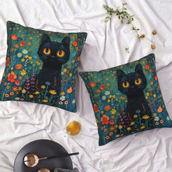 Floral throw pillow covers 18x18 for sofa couch and living room decor