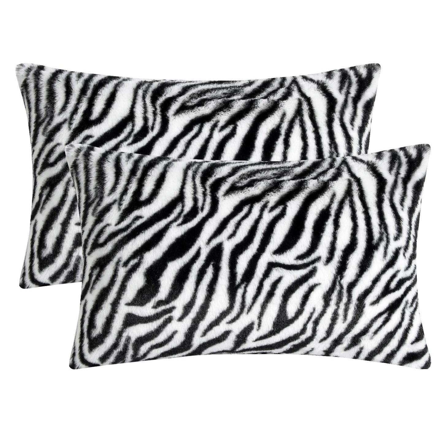 HOSTECCO Leopard Print Throw Pillow Covers Set of 2 Cheetah Print Pillow Cases Wildlife Velvet Decorative Cushion Covers for Sofa Couch Bedroom Living Room