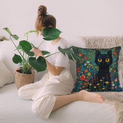 Floral throw pillow covers 18x18 for sofa couch and living room decor