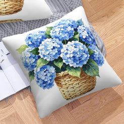 Floral throw pillow covers 18x18 Set of 2 for sofa couch and living room decor