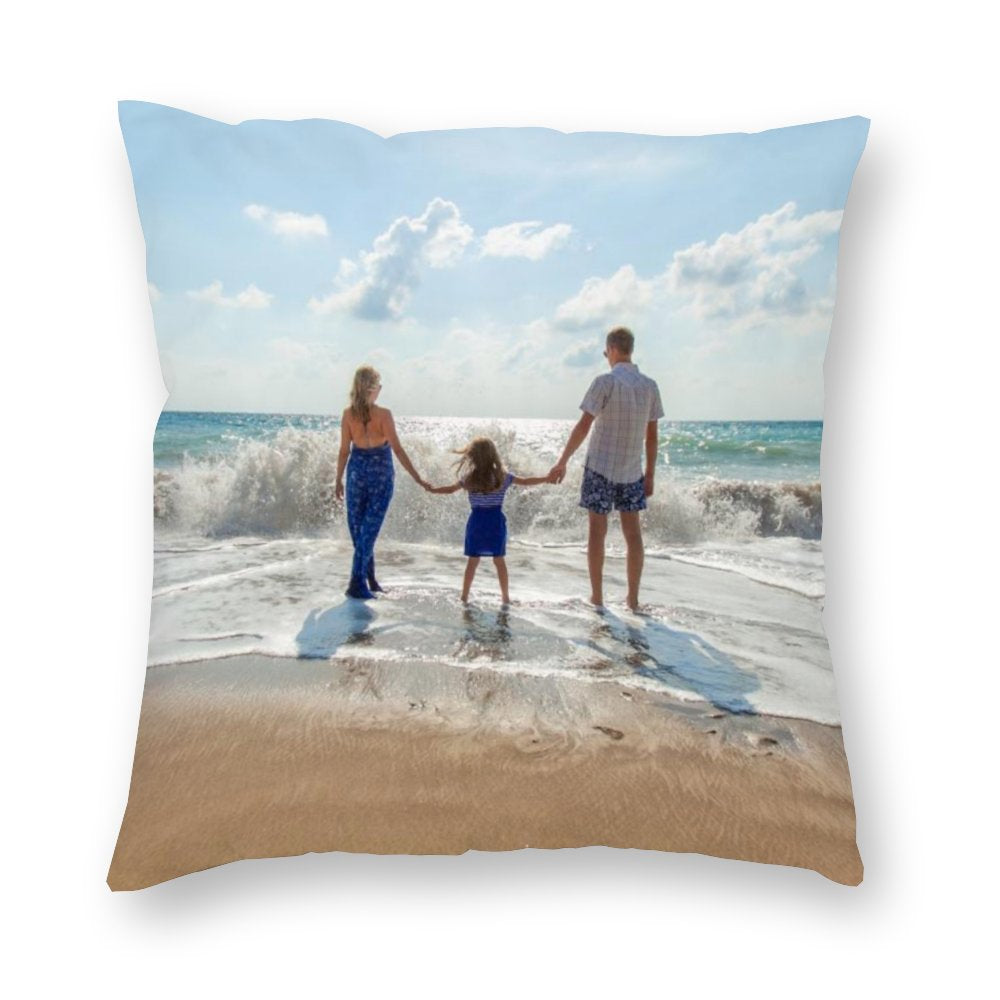 Custom Pillow Covers Add Own Photos to Design Personalized Decorative Cushion Covers Square Throw Pillowcases Customized Gift for Home Decor