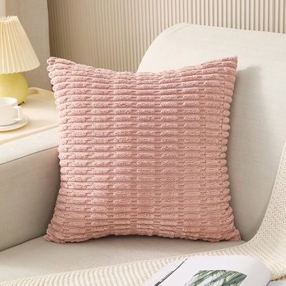 CSCDD，HOSTECCO Corduroy Boho Striped Throw Pillow Covers Solid Pillow Cases for Sofa Living Room