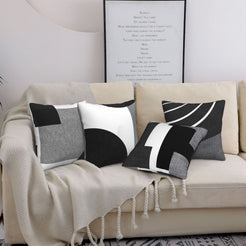 Geometric throw pillow covers 18x18 Set of 4 for sofa couch and living room decor