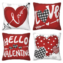 Decorative throw pillow covers 18x18 Set of 4 for sofa couch and living room decor