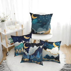 Decorative throw pillow covers 18x18 Set of 4 for sofa couch and living room decor