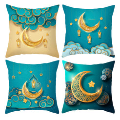 Decorative throw pillow covers 18x18 Set of 4 for sofa couch and living room decor