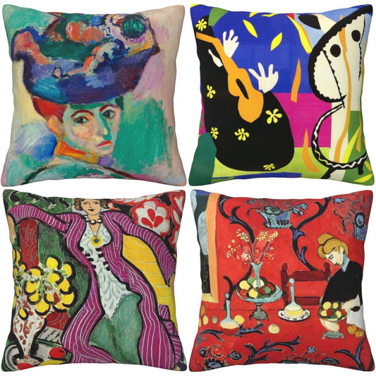 Henri Matisse Painting Pillow Covers 18x18 inch Set of 4