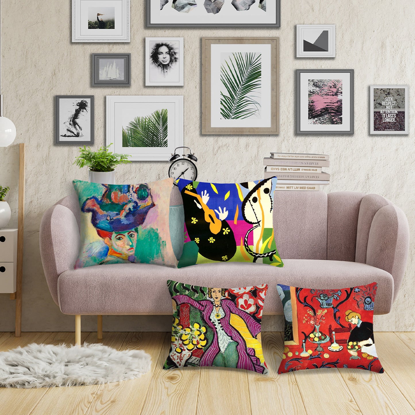 Henri Matisse Painting Pillow Covers 18x18 inch Set of 4