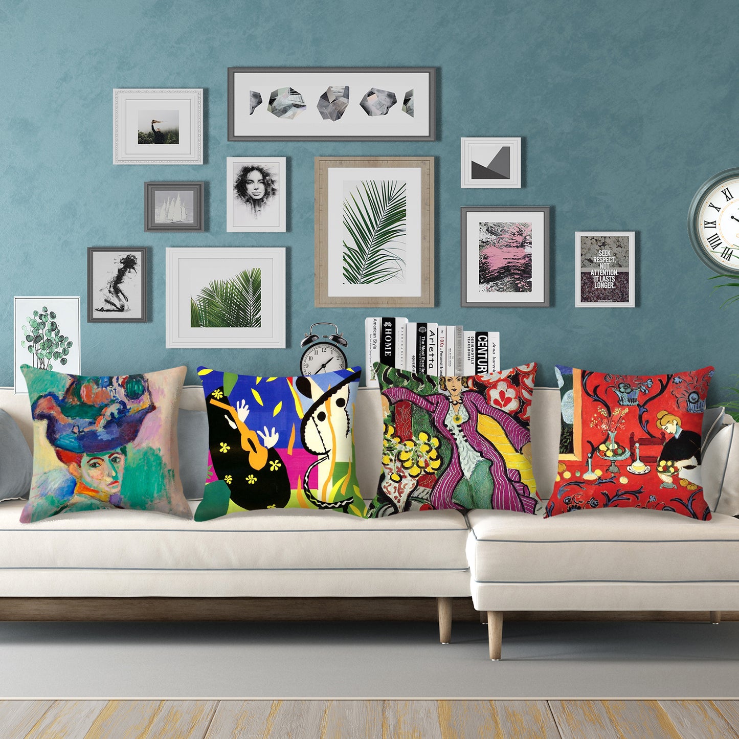 Henri Matisse Painting Pillow Covers 18x18 inch Set of 4