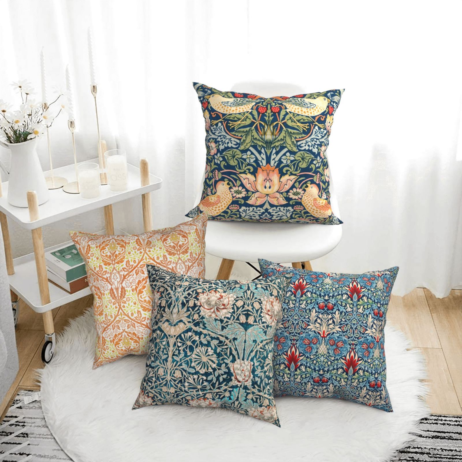 William morris throw clearance pillows