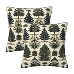 Plaid throw pillow covers 18x18 Set of 2 for sofa couch and living room decor