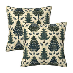 Plaid throw pillow covers 18x18 Set of 2 for sofa couch and living room decor