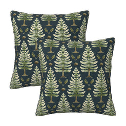Plaid throw pillow covers 18x18 Set of 2 for sofa couch and living room decor