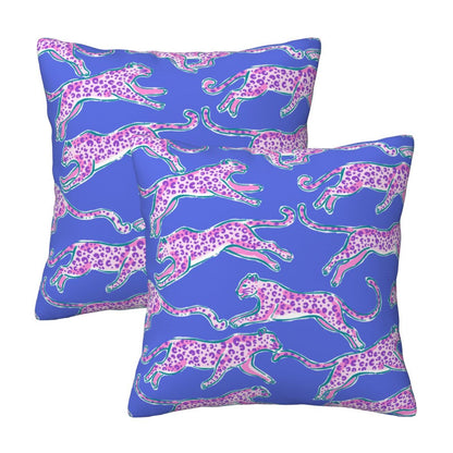Preppy Throw Pillow Covers 18x18 inch Set of 2 Back to School Decorative Cushion Covers for Students Girls