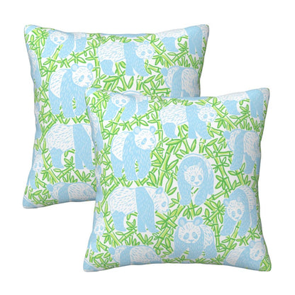 Preppy Throw Pillow Covers 18x18 inch Set of 2 Back to School Decorative Cushion Covers for Students Girls
