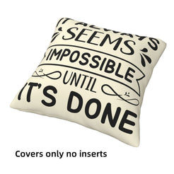 Decorative throw pillow covers 18x18 Set of 4 for sofa couch and living room decor
