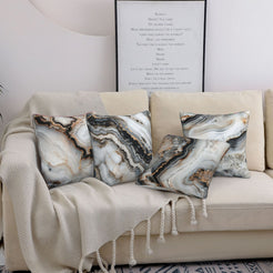Abstract throw pillow covers 18x18 Set of 4 for sofa couch and living room decor