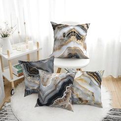 Abstract throw pillow covers 18x18 Set of 4 for sofa couch and living room decor