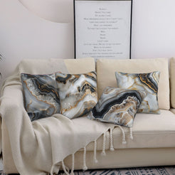 Abstract throw pillow covers 18x18 Set of 4 for sofa couch and living room decor