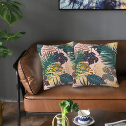 Abstract throw pillow covers 18x18 Set of 2 for sofa couch and living room decor