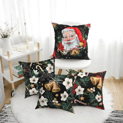Floral throw pillow covers 18x18 Set of 4 for sofa couch and living room decor