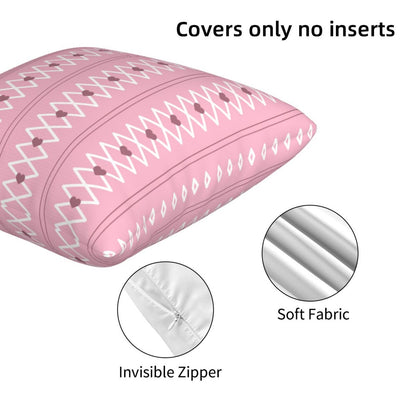 HOSTECCO Coquette Throw Pillow Covers 18x18 inch Set of 2 Pink Color Bow Pillow Cases Girly Aesthetic Decorative Cushion Covers for Bedroom Dormitory