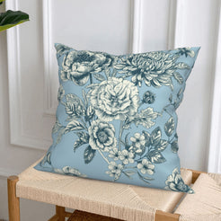 Floral throw pillow covers 18x18 Set of 4 for sofa couch and living room decor