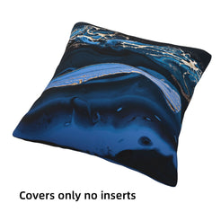 Abstract throw pillow covers 18x18 Set of 4 for sofa couch and living room decor