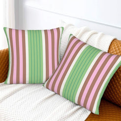 Velvet throw pillow covers 18x18 Set of 2 for sofa couch and living room decor