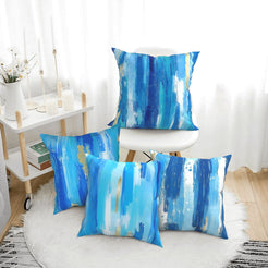 Abstract throw pillow covers 18x18 Set of 4 for sofa couch and living room decor