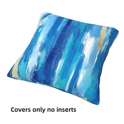 Abstract throw pillow covers 18x18 Set of 4 for sofa couch and living room decor